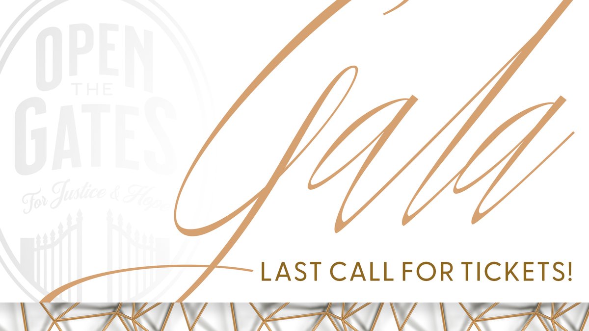 🔔 Final call! Today's the LAST DAY to secure your Open the Gates Gala tickets. Don't miss out on a night of encouragement, fellowship, and hope. Get your tickets now! #FinalCall #BeThere
administerjustice.org/openthegates
