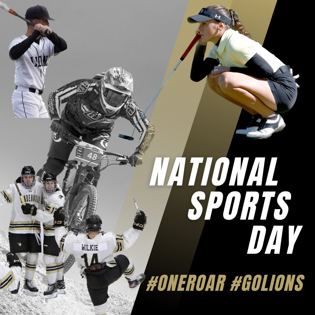 LindenwoodU's tweet photo. It's National Sports Day! We are so proud to be in our second year as a Division 1 NCAA school. #OneRoar

Design by University Social Media Intern, Noelia R. https://t.co/VfpJhIjD7L