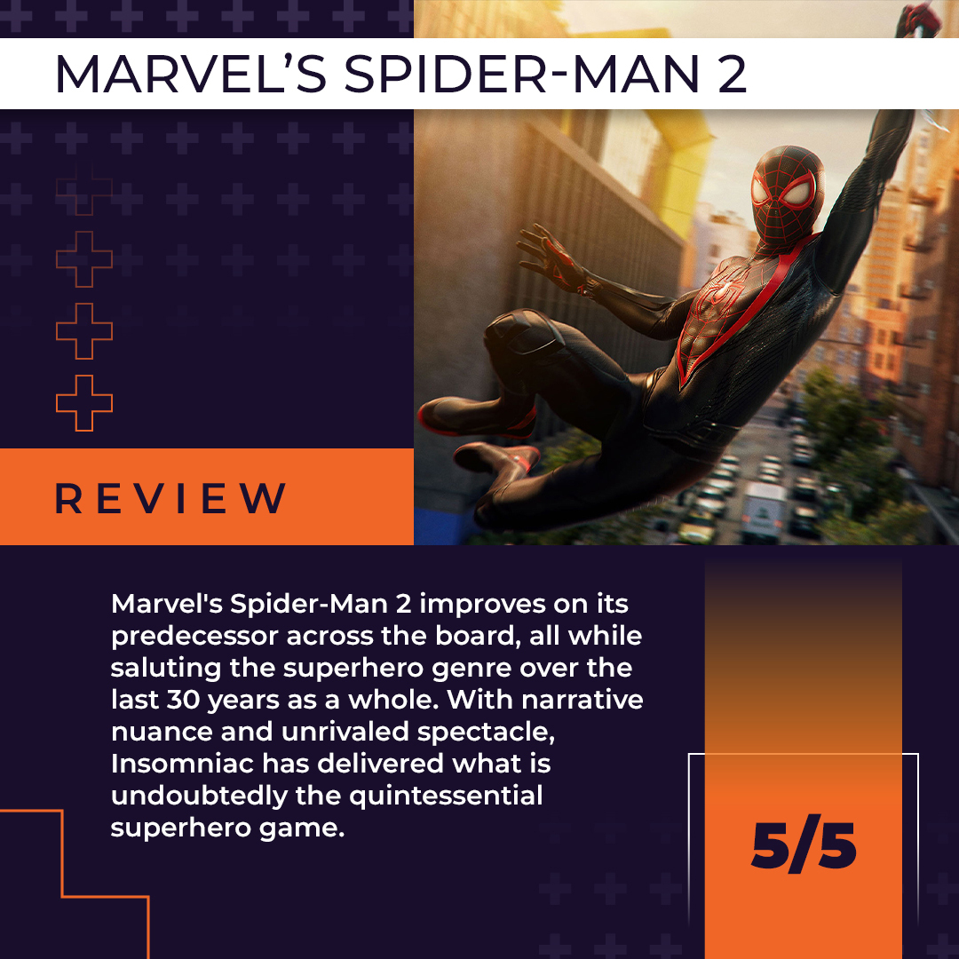 Marvel's Spider-Man 2 is a triumph. Our full review: trib.al/ZufQSTb