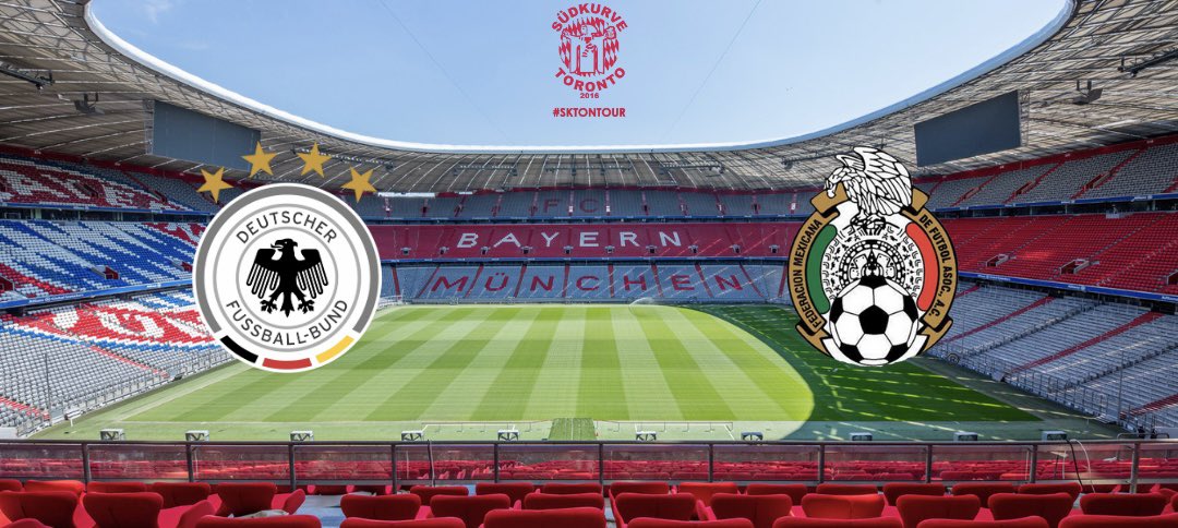 SuedkurveTO's tweet photo. Join us Tuesday, October 17th at 8:00pm at the International Sports Bar & Eatery as Die Mannschaft take on Mexico at the Lincoln Financial Field #sktontour #dfb #GERMEX https://t.co/1TFXcUMj3m