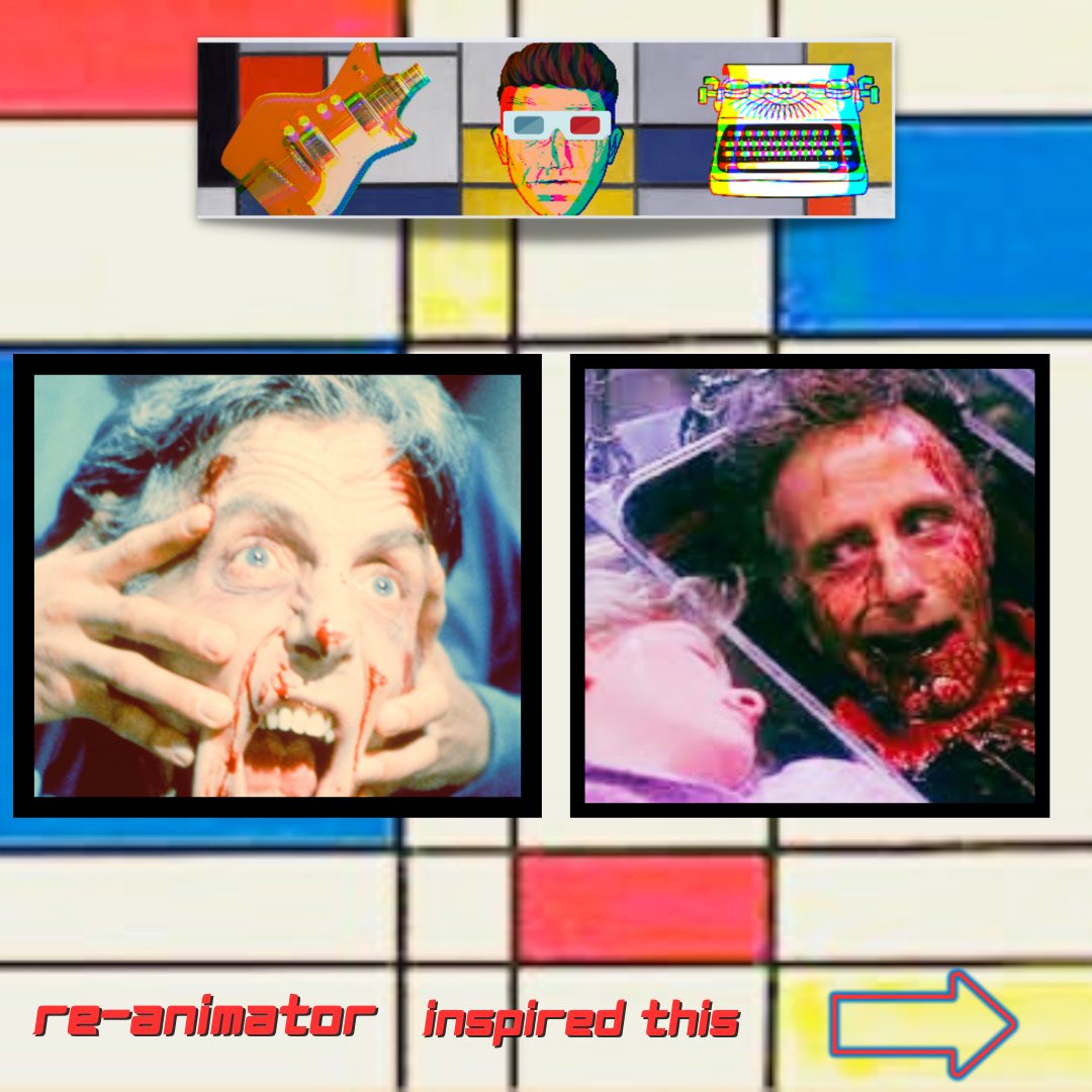 ComTriyou's tweet image. Watched the Re-Animator for the first time and loved it. Here are ten more of our favorites. #horror #re-animator #armyofdarkness #evildead #evildead2 #planetterror #fromdusktildawn #tremors #halloween