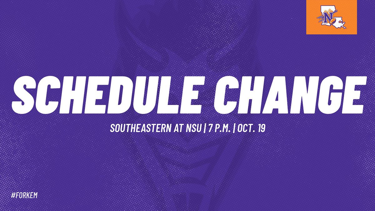 NSUDemonsFB's tweet photo. Mark your 📅 for Thursday night football at Turpin Stadium.

📄 https://t.co/MYh3t2RyZ1

#ForkEm https://t.co/waz23YoNYJ