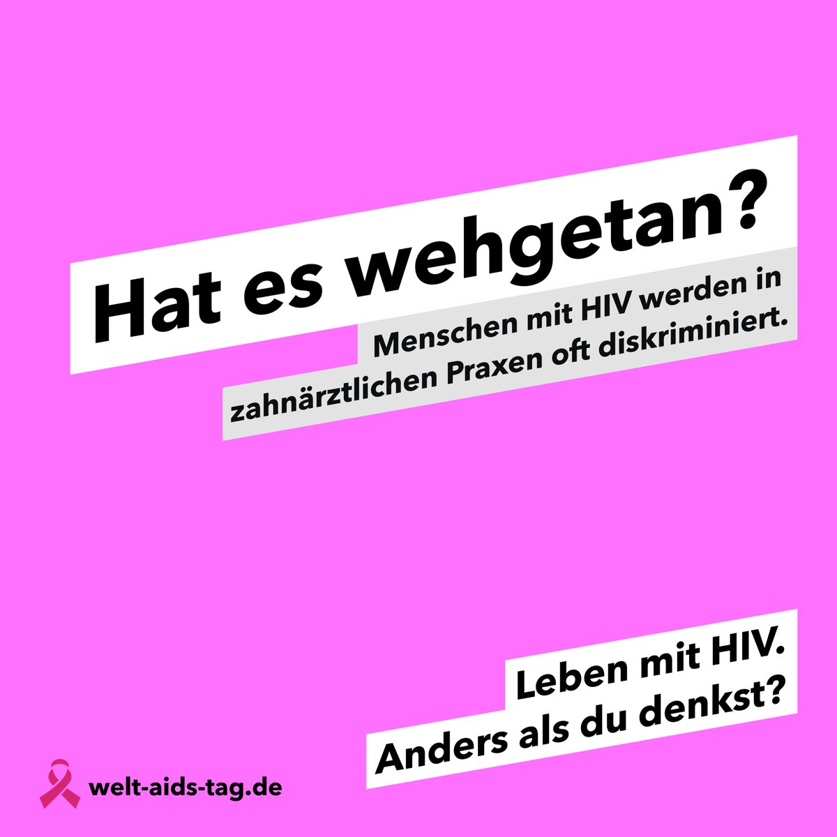 Kein Termin? Letzter Termin am Tag, weil nach HIV-Patient*innen gründlich saubergemacht werden muss? Das ist Alltag! Was sind das für Praxen, die sonst nicht desinfizieren? 📷Diskriminierung im Gesundheitswesen | HIV-Diskriminierung #AndersAlsDuDenkst #WeltAidsTag #LebenMitHIV