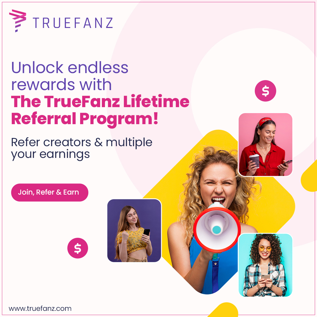 Unleash the power of connections with TrueFanz's Lifetime Referral Program. Get a 5% lifetime commission for connecting/inviting people/creators who would love to monetize their audience without the stigma. 

Join TrueFanz as a creator today: influencers.truefanz.com/request-invite

#TrueFanz