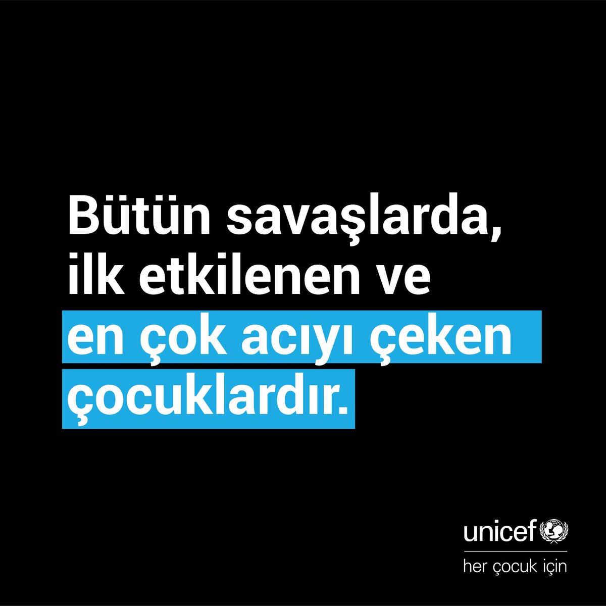 Orta Doğu'daki çocukların durumu, aralıksız devam eden bombardıman ile çocukların ve ailelerin yerinden edilmesindeki büyük artışla birlikte felaket bir hal almıştır.