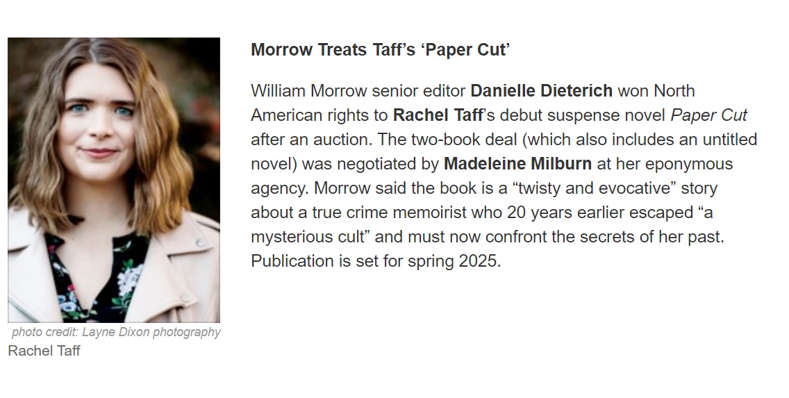 Excited to finally share the news about this very special book--my first acquisition for @WmMorrowBooks ! @agentmilburn