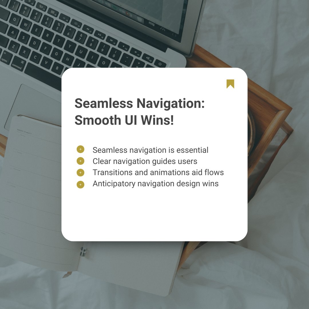 Navigate with ease, engage with pleasure! 🌐🕹️ Unpacking the essentials of smooth, intuitive, and seamless UI navigation!

#SmoothNavigation #UIUXDesign #UserInterface #DesignExcellence #UserExperience #SeamlessDesign #UIUX