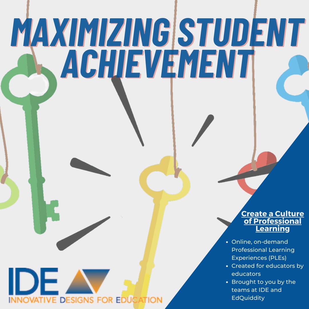 Administrators, partner with us for comprehensive staff professional development that elevates student achievement and enhances your school's success! 💡🌟 Discover more at idecorp.com/wp-content/upl…🧠🔓 #k12 #schools #edchat #edtech