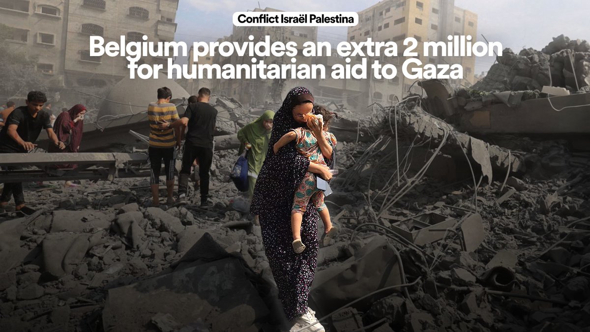 carogennez's tweet photo. Humanitarian needs in Gaza are increasing exponentially. 
Belgium will therefore contribute an additional €2 million to @OCHAopt.
I also reiterate my call to ensure humanitarian access to Gaza and protect civilians.
#Israel #Palestine #Gaza https://t.co/dLQeYHU4IH