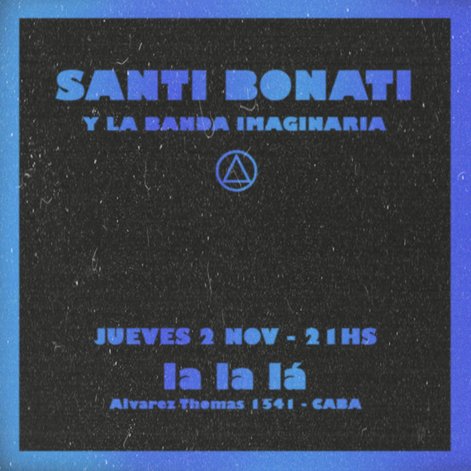 SantiagoBonati's tweet photo. El Jueves 2 de Noviembre desde las 21hs, voy a estar tocando en vivo con banda. Las entradas se adquieren por passline el siguiente link:
https://t.co/uGIgHL4oED
.
.
.
#musica #canciones #indierock #music #lyrics #indiepop #rockarg #artist #musiclovers https://t.co/JymCyGb7Fl