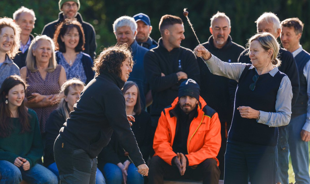wintoncastle's tweet image. When the boss hijacks a relaxing coffee break for all the team and you end up with a competitive conkers championship. Well done to Sarah from the gardening team and thank you to a very unsuspecting but quick to react @tonymarshphoto