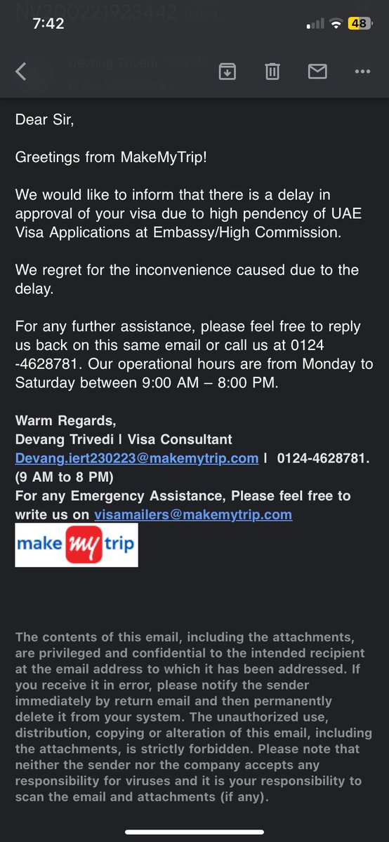 vishnuredddi's tweet photo. @makemytrip @MakeMyTripCare0 

I read few bad reviews but went with it anyway thinking MMT might have improved. MMT never fails to give you the worst experience possible.

Here is their commitment and their failure to that commitment. https://t.co/3U2kffFpDN