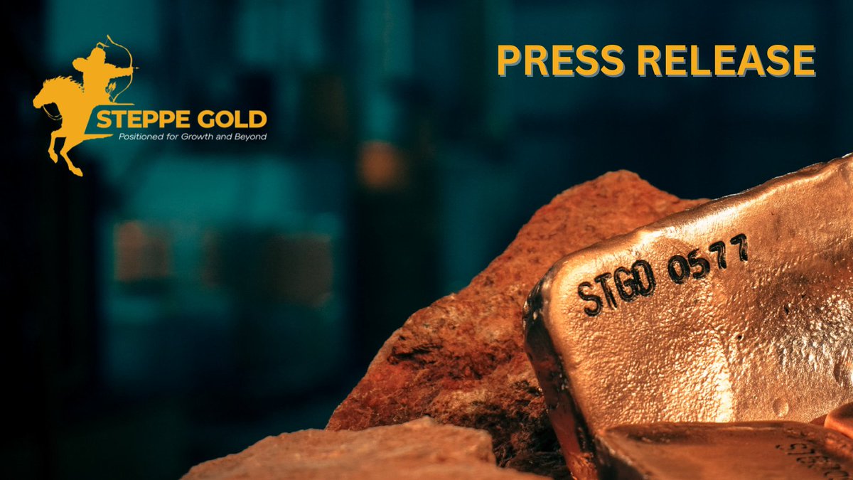 SteppeGold's tweet photo. EXCITING NEWS!
@SteppeGold just announced our first drawdown on our landmark $150M financing, putting us one step closer to our #Phase2Expansion!
Check out full details on this announcement: https://t.co/sG8quDzwdC
#gold #mining #investing $STGO