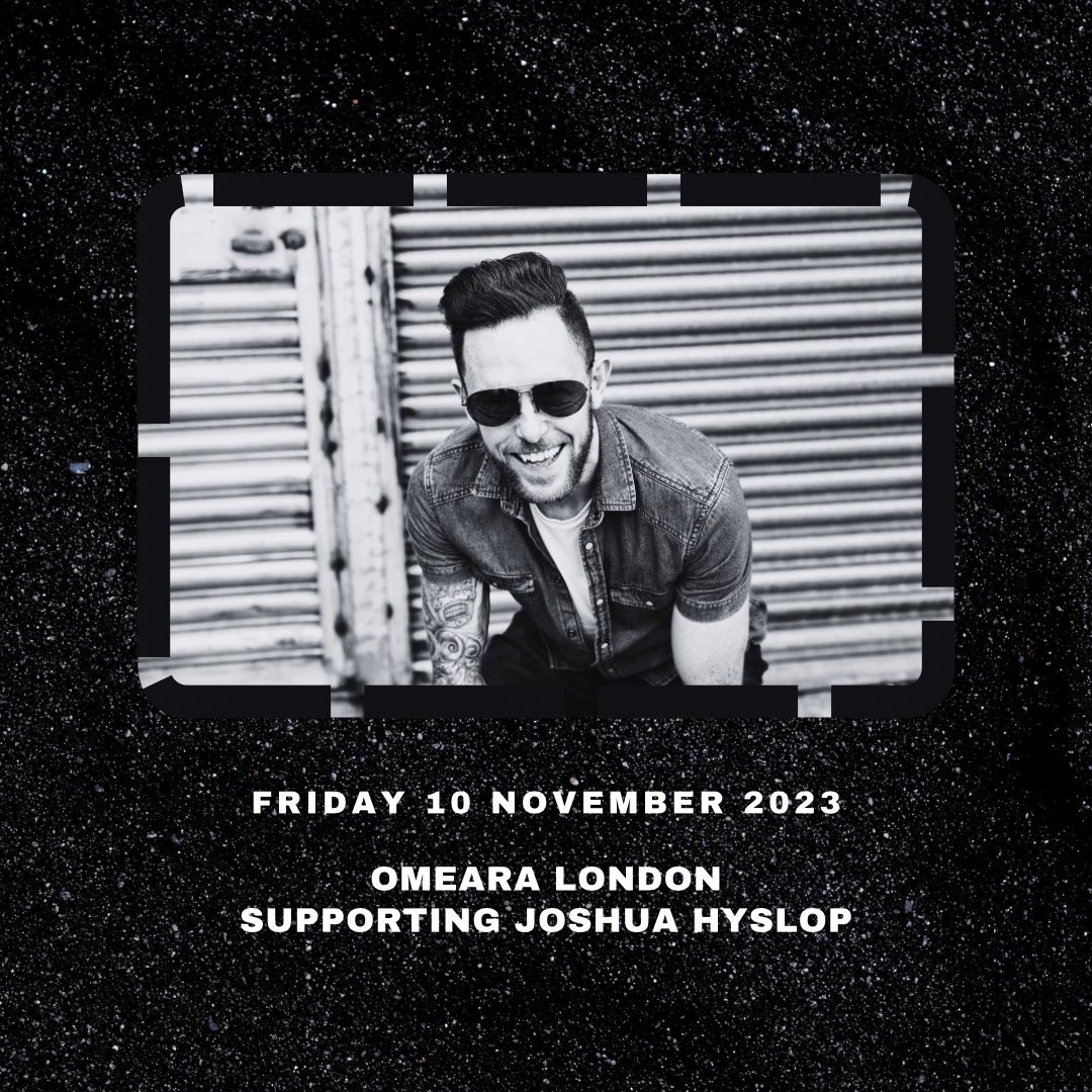 shearaffmusic's tweet photo. Over the moon to announce I’ll be supporting the awesome @joshuahyslop at @OmearaLondon on Fri 10 Nov. Get your tickets! 💚

https://t.co/typiXeXiha

#OMEARA #London #Gig #Folk #Americana #Roots https://t.co/eTLMs5a3Vk
