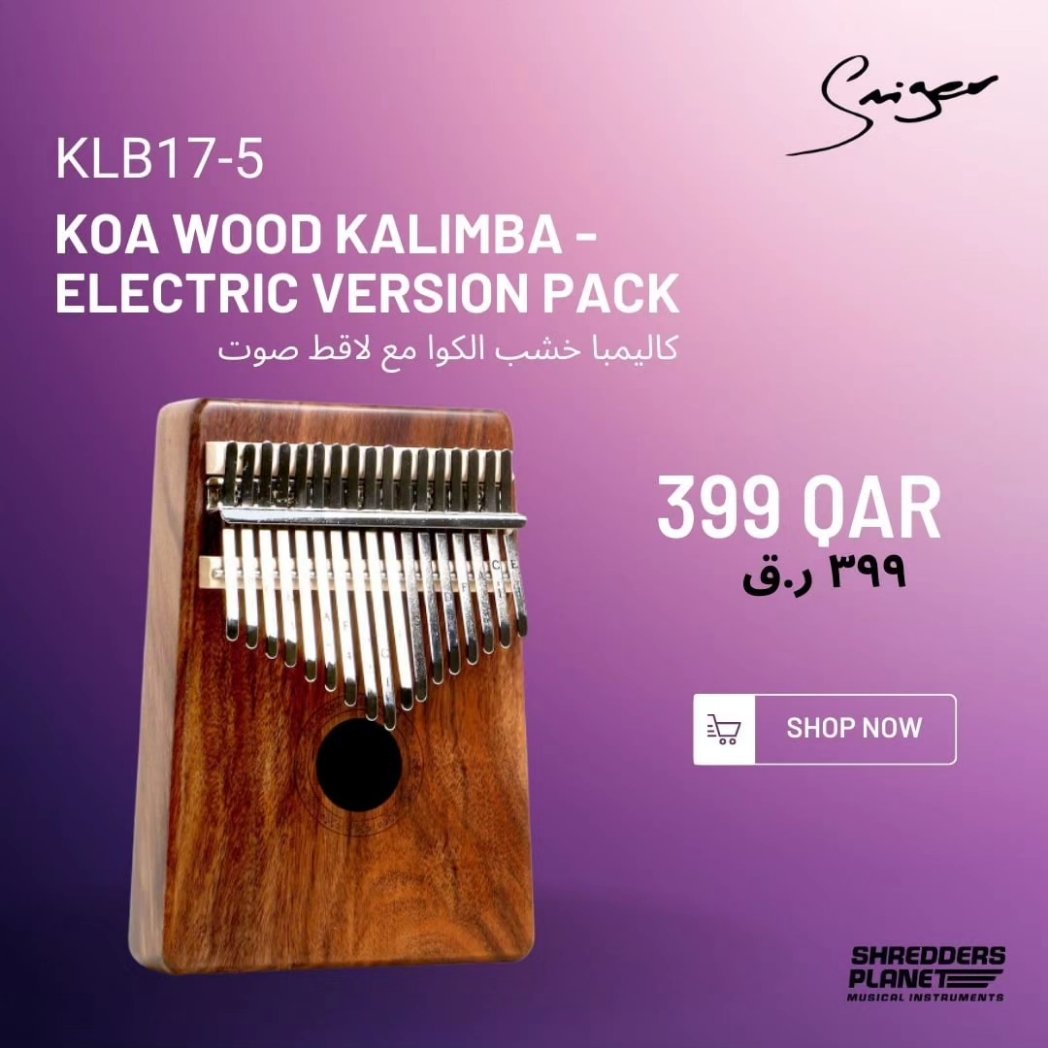 spmi_qa's tweet photo. ✨️NEW ARRIVAL✨️

Smiger KLB17-5 Koa Wood Kalimba – Electric Version

PRICE: 399 QAR

🌎 Order online: https://t.co/0rDSGeLviA

🚚 Free delivery in Doha for orders over 500 QAR

📍Visit our showroom inside Virgin Megastore -
Villaggio Mall https://t.co/7ZnERPXys7