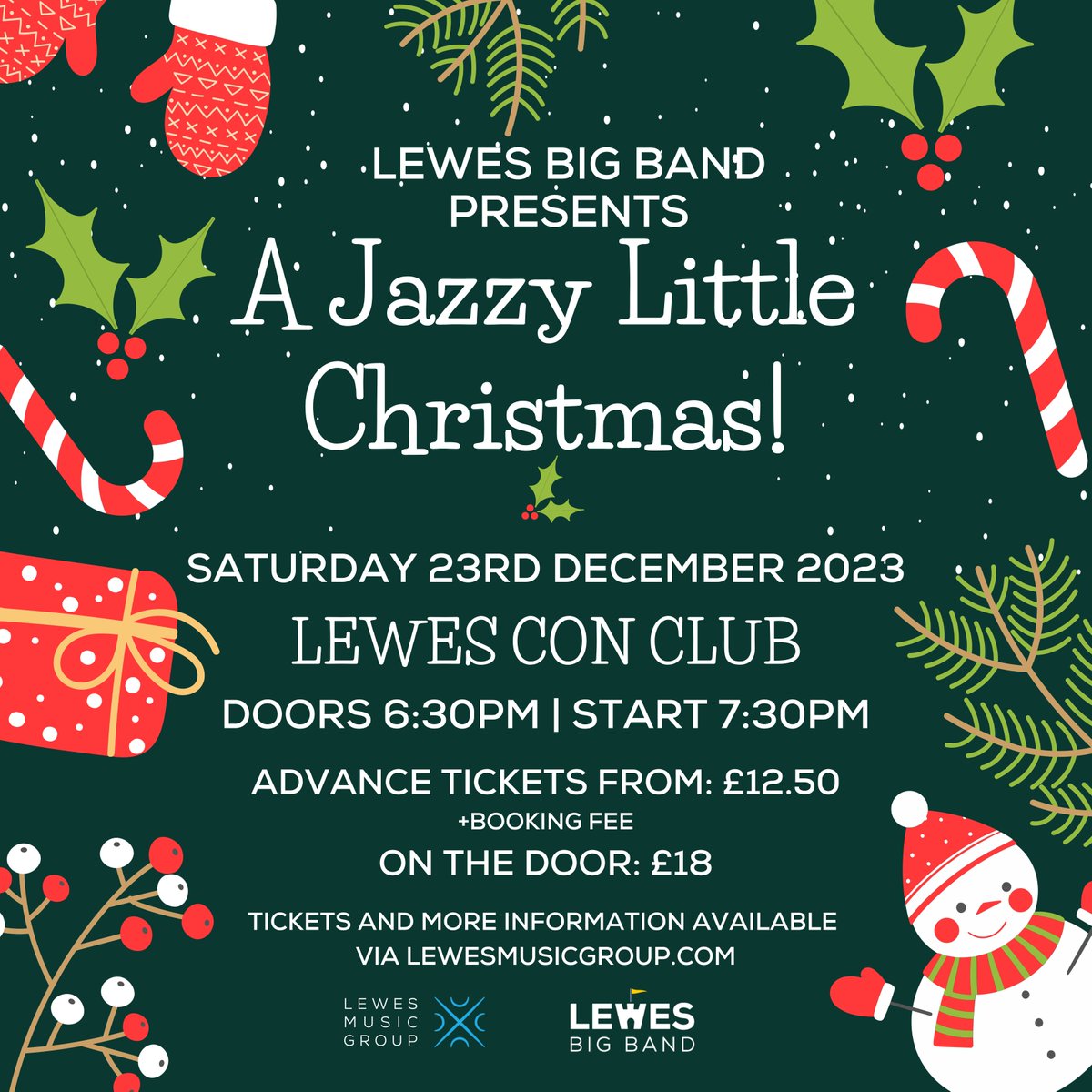 lewesmusicgroup's tweet photo. 🎄⛄️ Christmas Concert!! ⛄️🎄Lewes, 23rd Dec. All the festive Big Band songs and classic Christmas tunes performed by Lewes Big Band #Lewes @LewesConClub Tickets and info on link in bio 🎄⛄️🎄🎷⛄️🎺 https://t.co/SOBRzM8Cyu