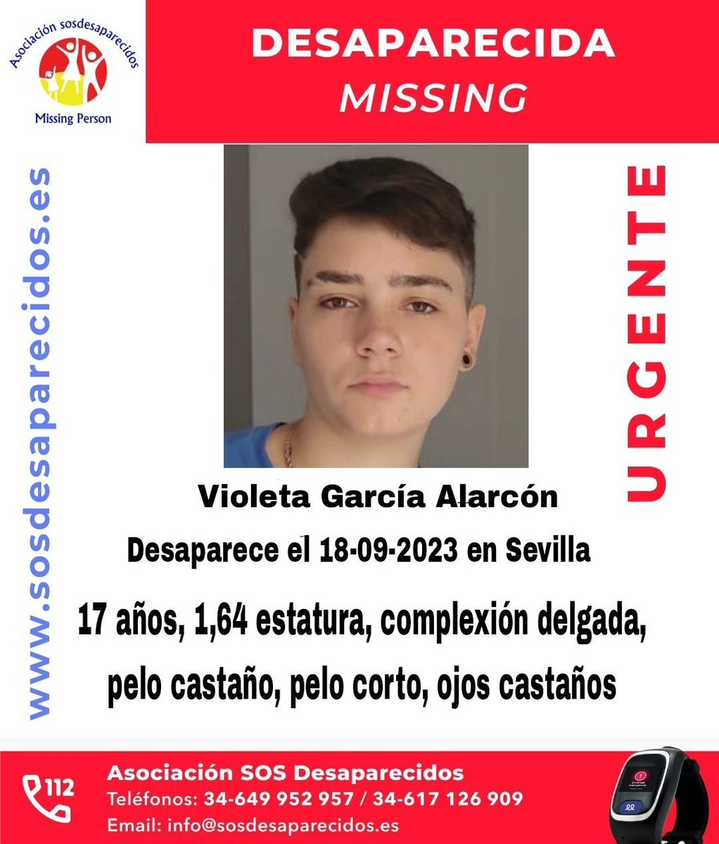 Se sigue buscando a Violeta García de 17 años,desaparecida en Sevilla,no nos olvidemos de ella porfavor,lleva un mes desaparecida 
#DESAPARECIDA
#desaparición #Sevilla #AlvaroPrieto #DEP  #gitanos #cantizano