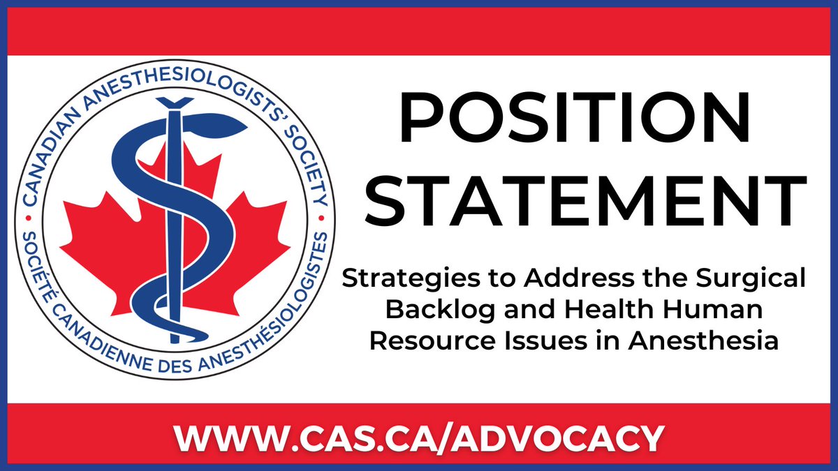 Happy #WorldAnesthesiaDay! 🎉 Today, we're proud to release a position statement addressing the surgical backlog and HHR Issues in anesthesia. Advocacy is the key to shaping the future of our profession and ensuring quality care for all. #WAD2023 ▶️ ow.ly/gU5n50PX9zM