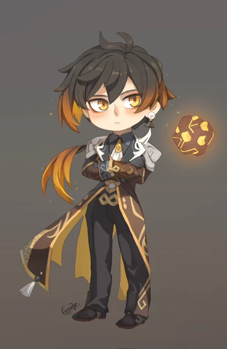 Mini Zhongli #GenshinImpact #genshinimpactfanart #zhongli