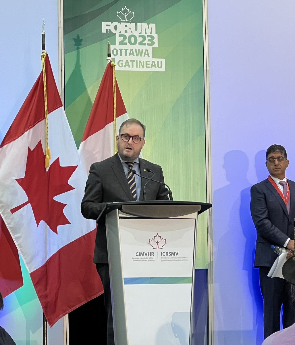 So pleased to be joining colleagues today at the #CIMVHRForum to address important issues of Veteran and family well-being. Congratulations to the CIMVHR team on the kick off of the 2023 Forum.