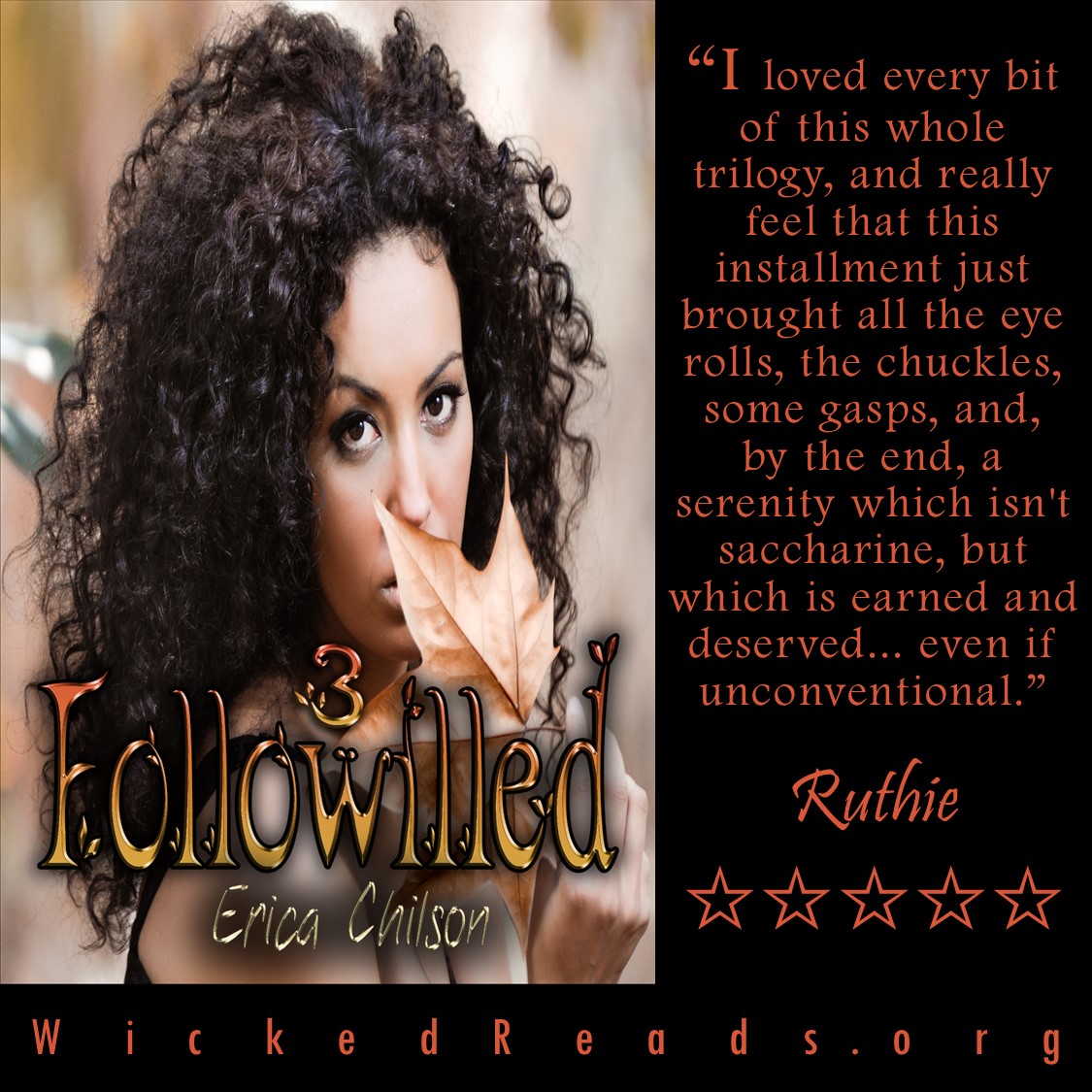 ICYMI: FOLLOWILLED by Erica Chilson   

Reviews=> bit.ly/WRFollowill3

#5stars #NewAdult #ContemporaryRomance #ComingOfAge #MulticulturalRomance #SmallTownRomance #Polyamory #PolyamorousRomance #AgeGap #AngstFest #Followill #FollowillSeries #KindleUnlimited @WickedReads