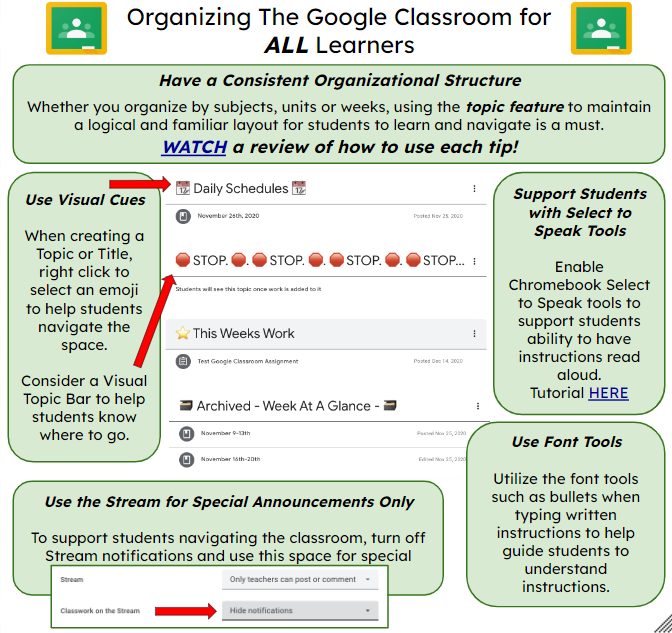 🔎UG Educators, utilize the organization and visual set up of your online classroom to help students navigate these spaces with independence and confidence. Visit the #GoodForAll page to explore! <a href="/ugdsb/">Upper Grand DSB</a> @UGExperiential <a href="/UGDSBProgram/">UGDSB Program Dept.</a> 

sites.google.com/ugcloud.ca/eit…