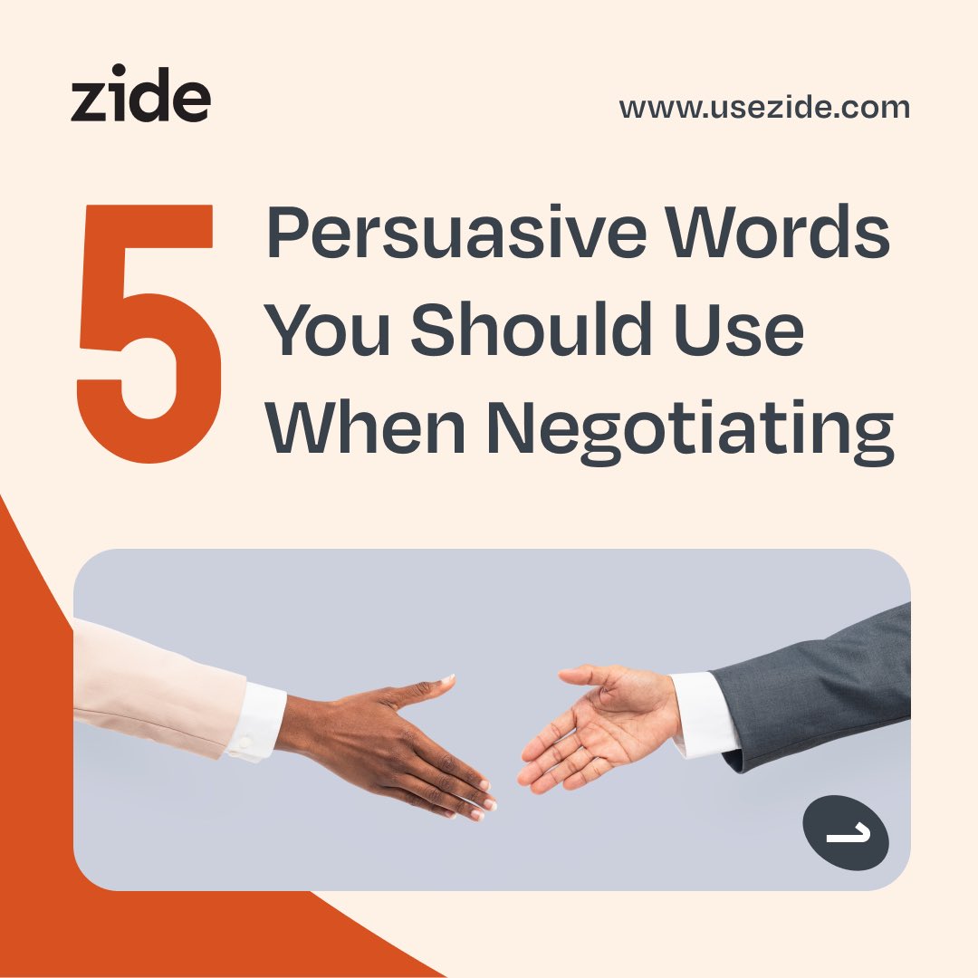 usezide's tweet photo. Negotiation, the heartbeat of successful business dealings! Today, let's delve into the world of persuasive language, uncovering the words that wield immense power in closing deals and forging lasting partnerships.

Discover the Impact of Words: https://t.co/tKVEas7aCr