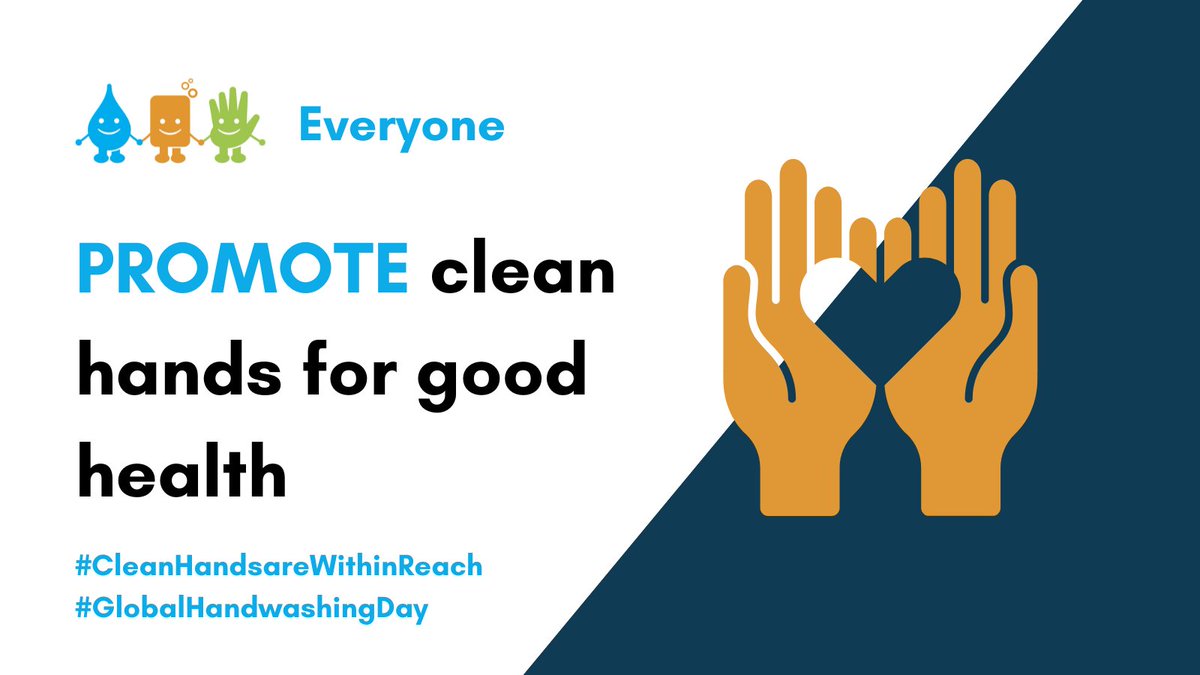 KyleMarieJ's tweet photo. Yesterday was #GlobalHandwashingDay. A reminder: Everyone should promote clean hands within schools, healthcare facilities, workplaces, &amp; other community settings. Hand hygiene helps #beatNTDs, the flu, diarrheal illness, &amp; other infections. #CleanHandsareWithinReach https://t.co/g4kd83SD46