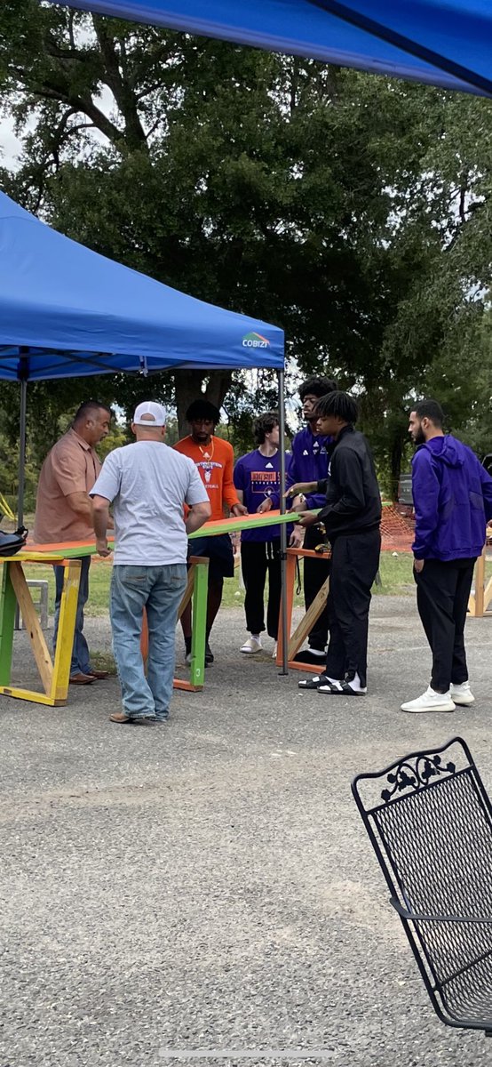 NSUDemonsMBB's tweet photo. Demon hoops lending a hand at the Creole Festival hosted by St. Augustine Catholic Church this weekend! #Forkem #Nvolved https://t.co/IW7Cj3EVpx