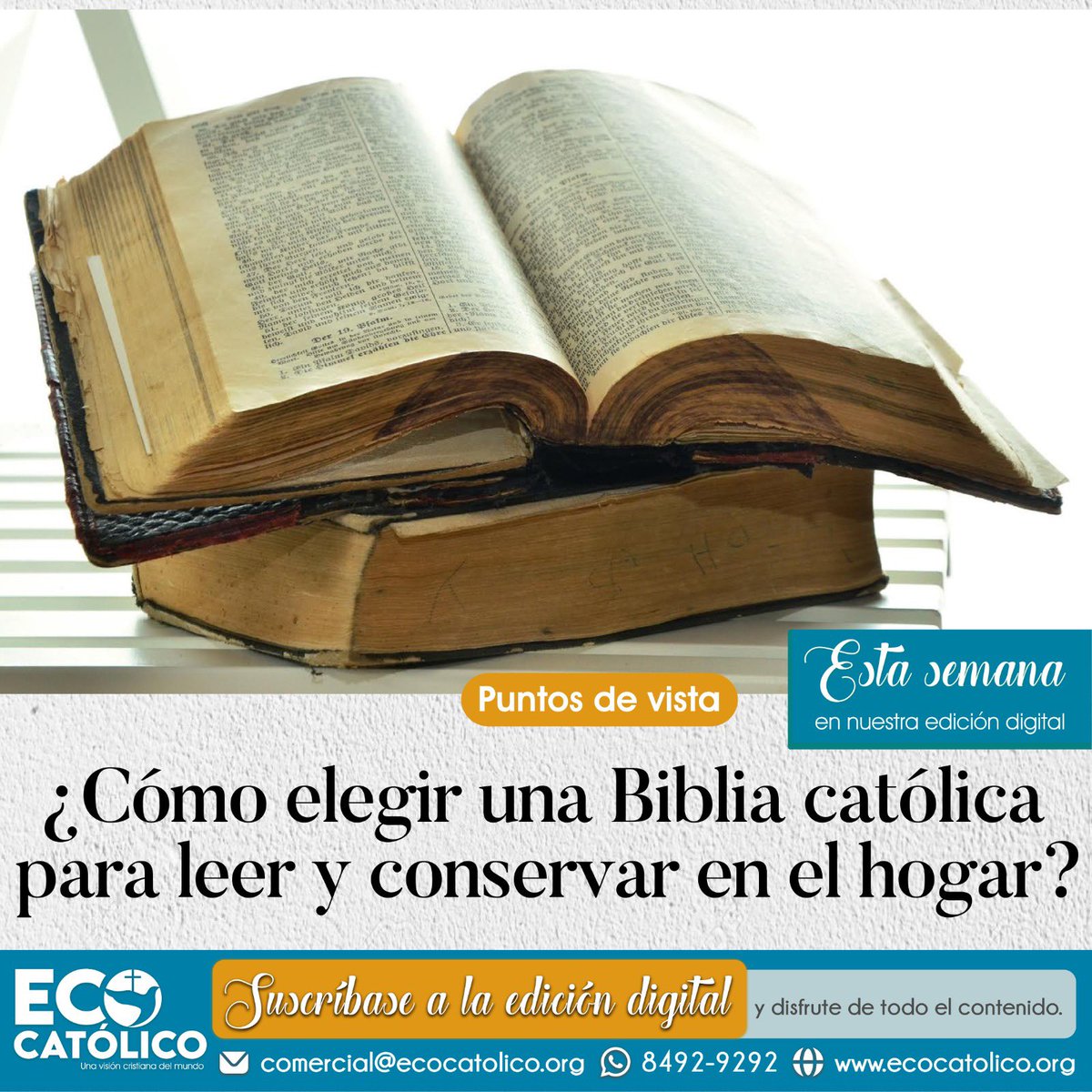 ecocatolico's tweet photo. Suscríbase a la edición digital y disfrute de todo el contenido. https://t.co/BSHyzXUi34