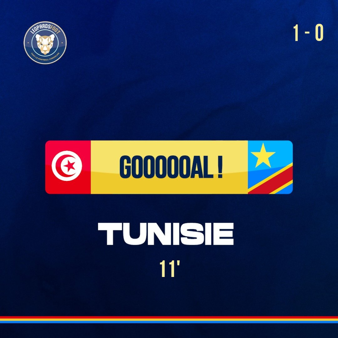 les_ltt's tweet photo. الهدف 🎯 الأول لصالح منتخبنا الوطني للأواسط 🇹🇳 أمام نظيره الكونغولي 🇨🇩 في الدقيقة 11 من الشوط الأول ⏱️ عن طريق #زين_الدين_كادة 🦅

#FriendlyMatch2
#TUNCOD 🇹🇳🇨🇩
#TeamTunisiaU20 🌶🦅 https://t.co/Wxa2H2SqvU