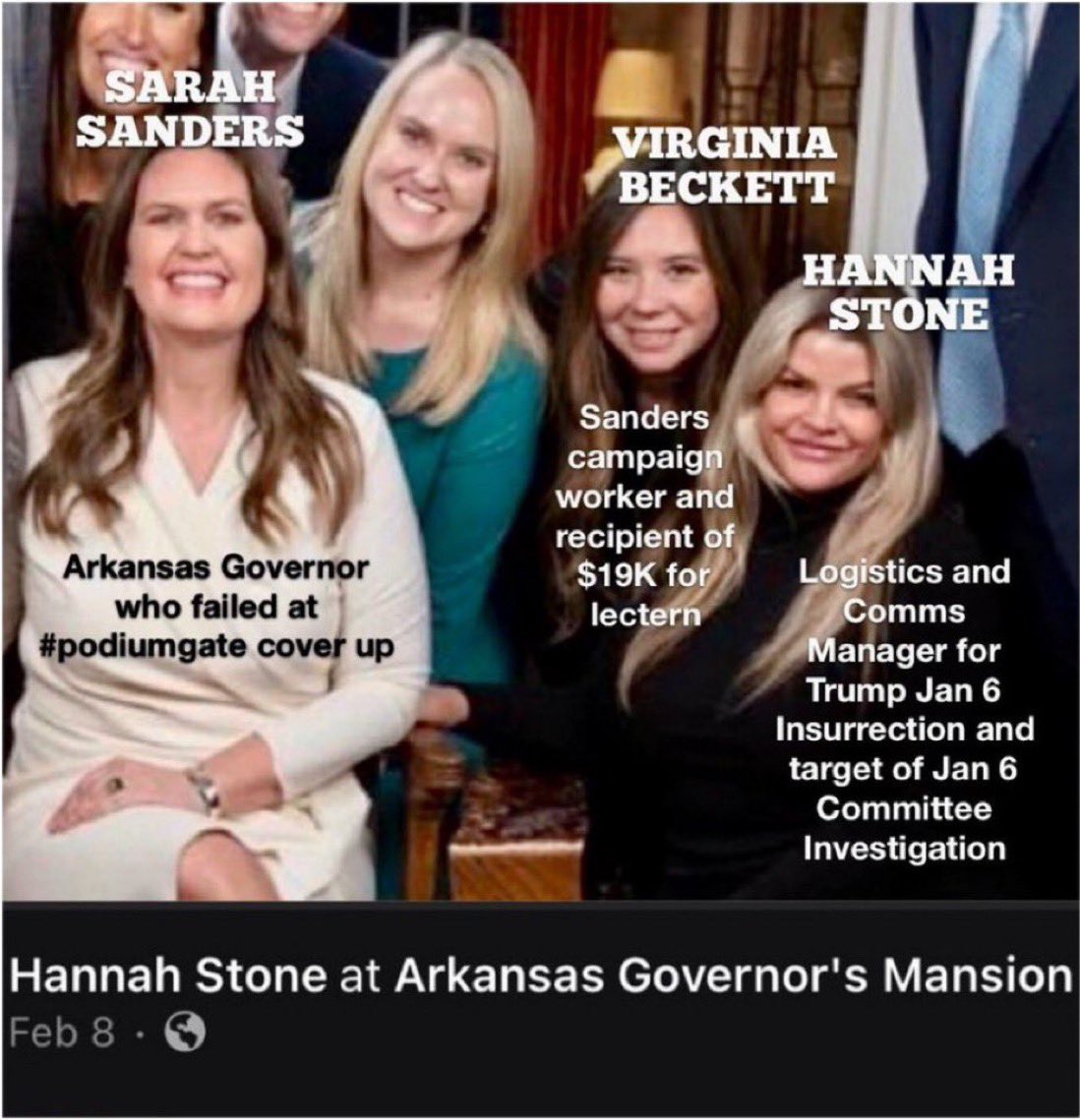 thetrueshelby's tweet photo. @alexahenning @SarahHuckabee @AGTimGriffin #ResignSarah https://t.co/uFGIqh1Vfb