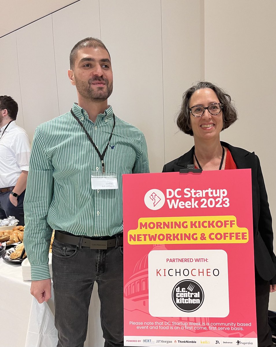 NavarroFlorence's tweet image. #dcstartupweek Starting strong! Looking forward to hearing stories of impact, learning a ton and making contacts for life