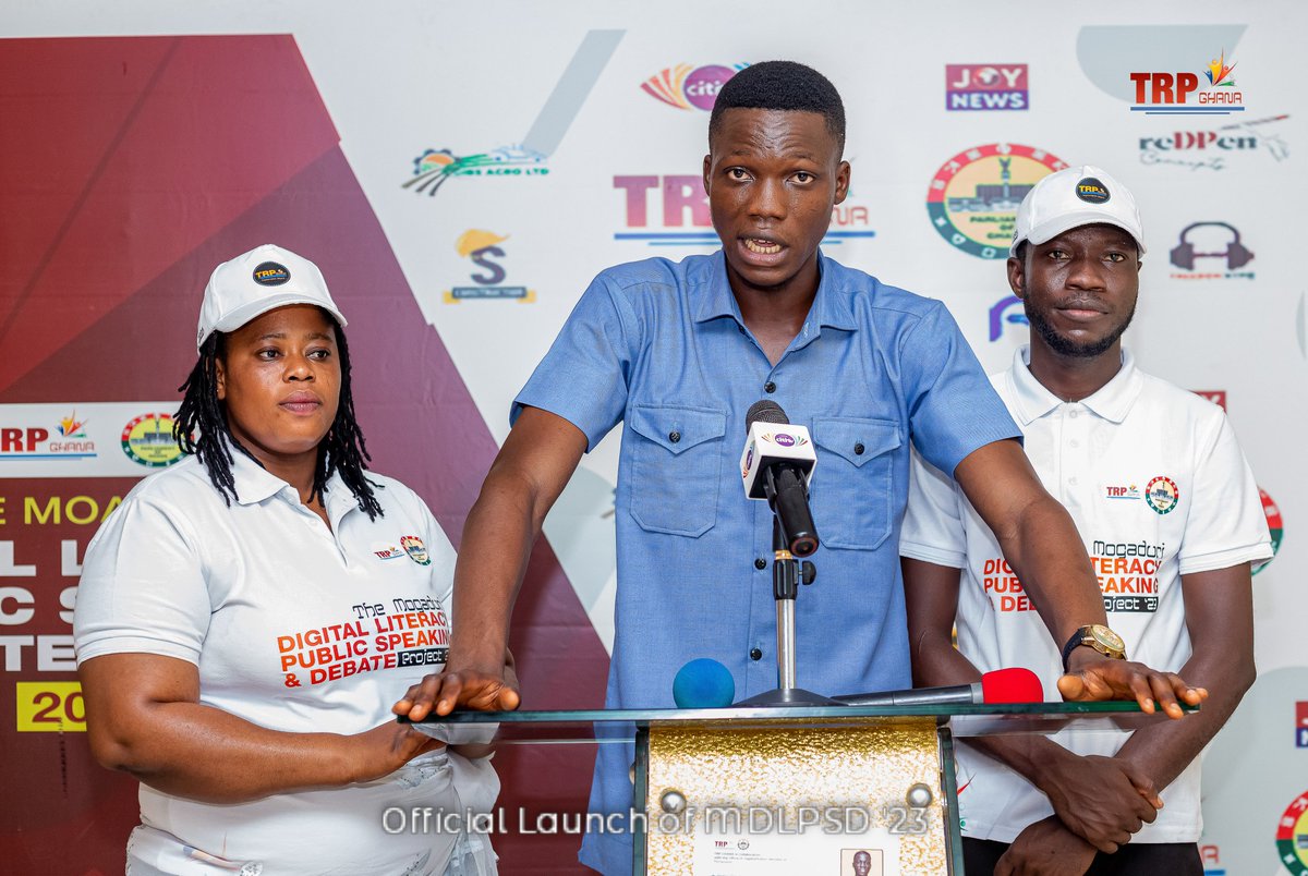 AlbertaAvoka's tweet photo. I had the pleasure of being a guest speaker at the official launch of the TRP Ghana Moagduri Digital Literacy, Debate, and Public Speaking Project on October 7, 2023. My speech focused on the importance of young women engaging in leadership. https://t.co/W0KJzDcSrc