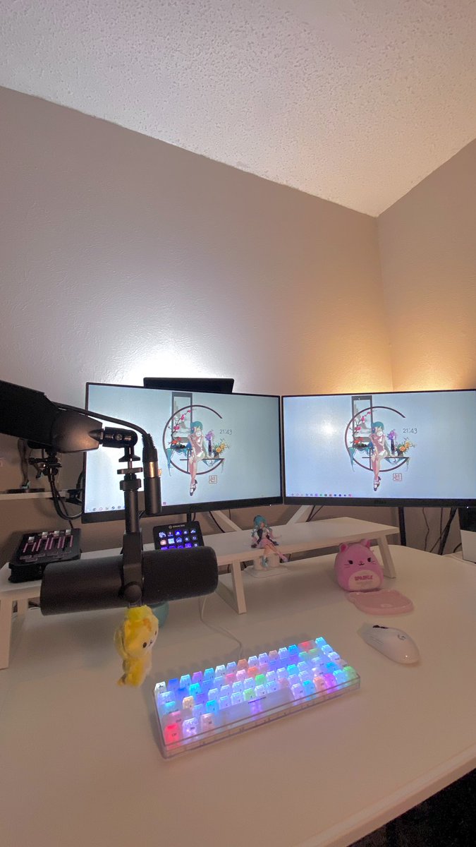 PC set up ❤️ (it only looks like this for a good week)