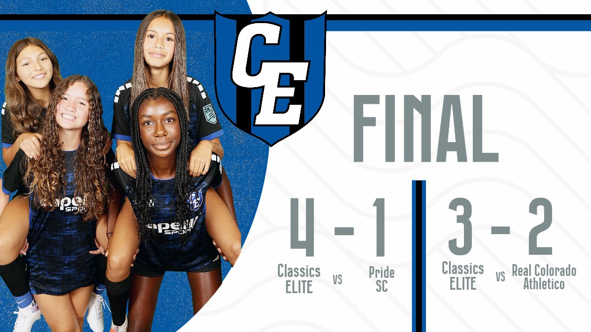 Classics Elite GU14 ECNL (2010) (@ce10gecnl) on Twitter photo Undefeated <a href="/ECNLgirls/">ECNL Girls</a> Weekend vs some tough Colorado competition
<a href="/TopDrawerSoccer/">TopDrawerSoccer</a> <a href="/PrepSoccer/">Prep Soccer ⚽️</a> <a href="/TheSoccerWire/">SoccerWire</a> <a href="/ImYouthSoccer/">ECNL/GA/Recruiting/College Soccer</a> <a href="/ClassicsEliteSA/">Classics Elite Soccer Academy</a> Undefeated <a href="/ECNLgirls/">ECNL Girls</a> Weekend vs some tough Colorado competition
<a href="/TopDrawerSoccer/">TopDrawerSoccer</a> <a href="/PrepSoccer/">Prep Soccer ⚽️</a> <a href="/TheSoccerWire/">SoccerWire</a> <a href="/ImYouthSoccer/">ECNL/GA/Recruiting/College Soccer</a> <a href="/ClassicsEliteSA/">Classics Elite Soccer Academy</a>