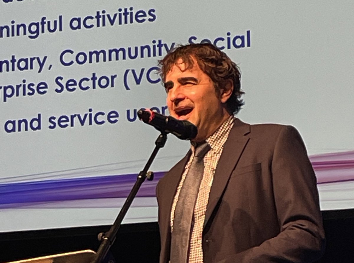 yolandamNHS's tweet photo. Our very own Dr Matt Penn from @NottsHealthcare Wells Road Centre explains how service users need to feel heard and able to be involved in their care, using evidence of best practice to get there @IMPACTteamEM #IMPACT3rdbirthday https://t.co/5hGeNYzCb7