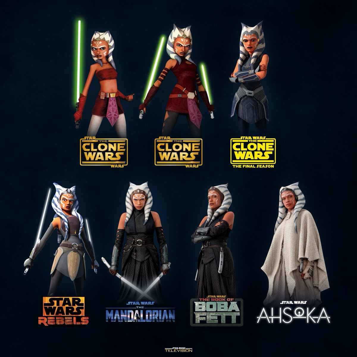 SWTV_Updates's tweet photo. The evolution of Ahsoka Tano!

(1/4) https://t.co/afNz54XX1i