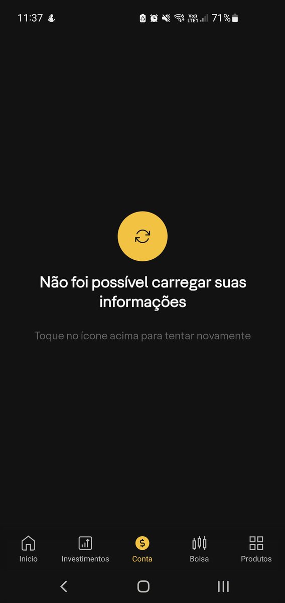 Nova funcionalidade <a href="/xpinvestimentos/">XP</a> ? Não consigo fazer absolutamente no app... Fora que esses dias não consegui utilizar o shellBox. Tudo apresentando vários erros
#bug #xp #xpinvestimentos