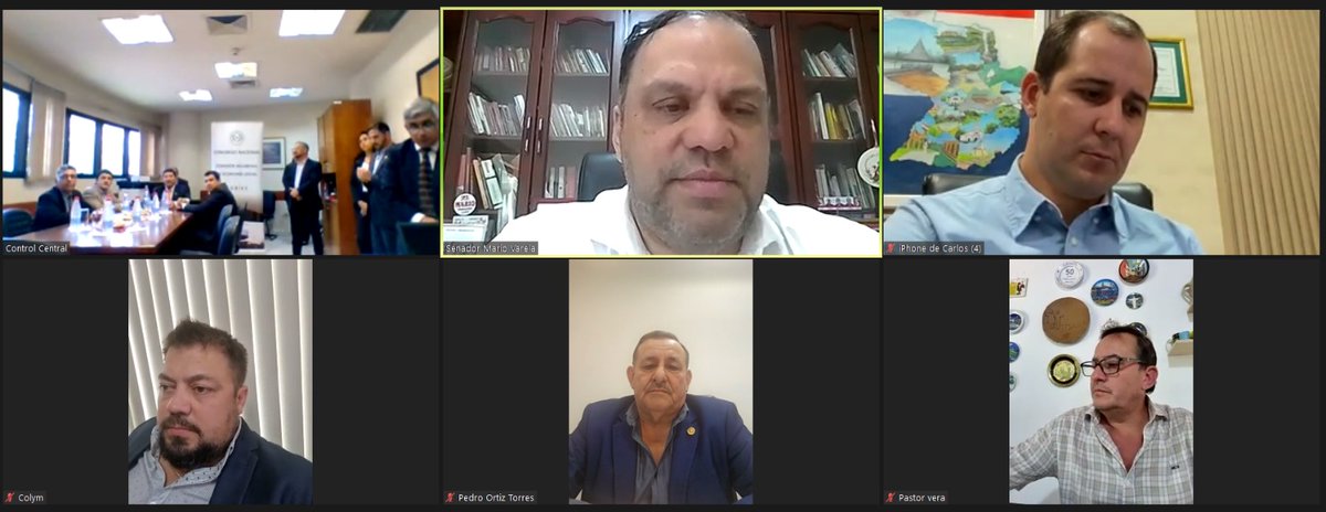 MarioSenadorPY's tweet photo. Abordando varios proyectos de ley en sesiones de comisiones de Economía, bicameral de Economía Social y Asuntos Constitucionales del Senado. https://t.co/2X867fgjs8