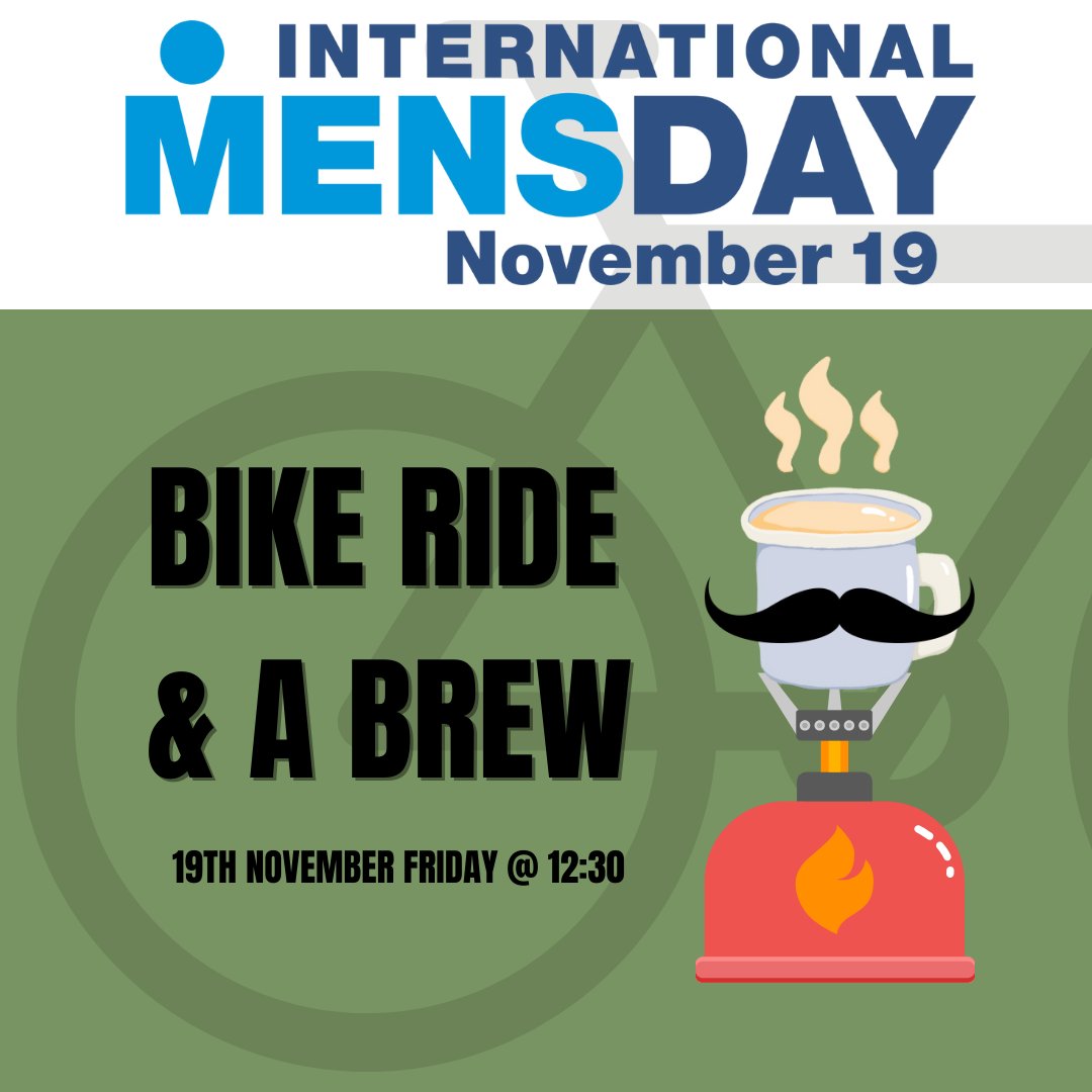 To celebrate International Men's Day on the 19th of November, we are inviting men to come along for a bike ride and a brew!

#valeofleventrust #ValeOfLeven #westdunbartonshire #InternationalMensDay
