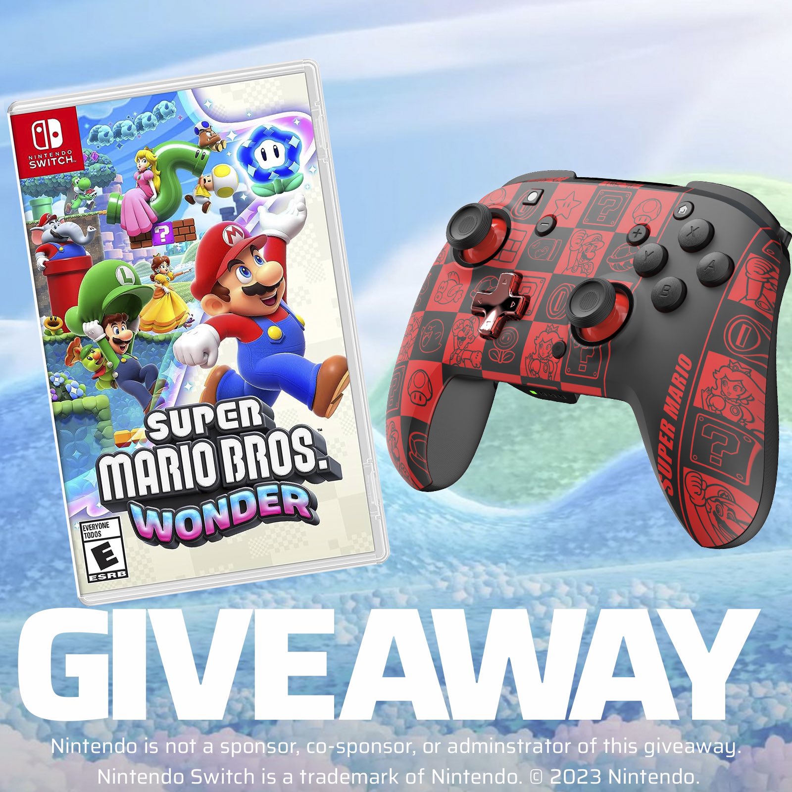 Nintendo Switch with Super Mario Bros. WonderBundle 