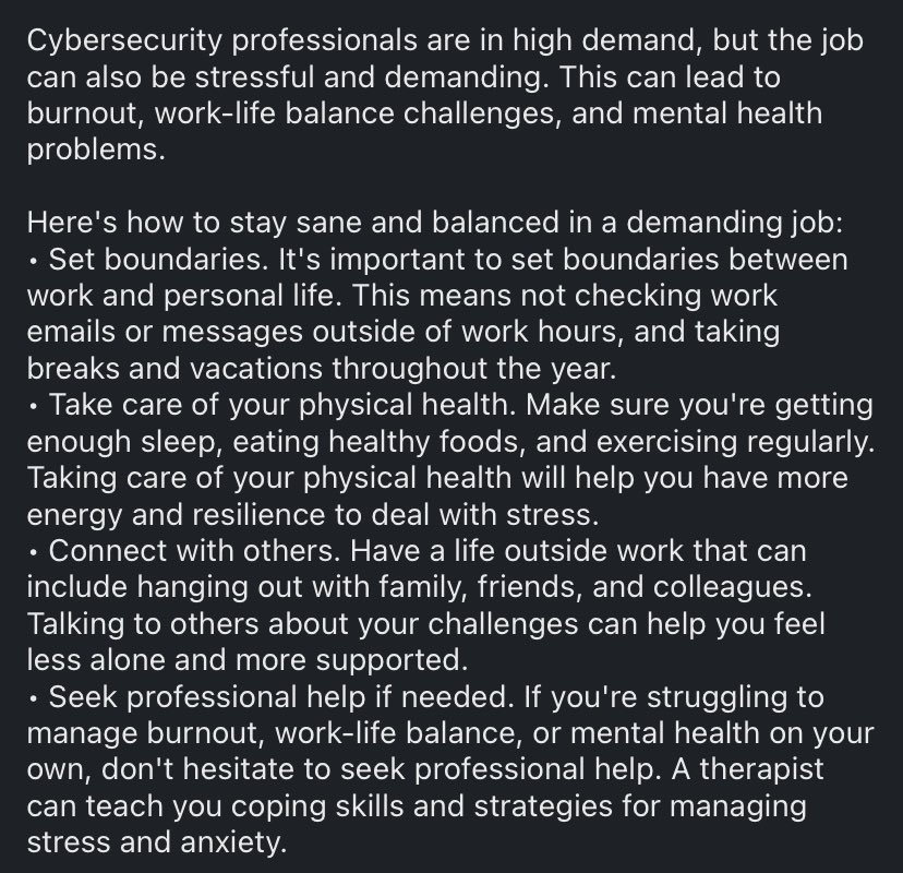 Digissllc's tweet image. Dear Cybersecurity Professionals, 
You are essential in protecting organizations and our way of life. It&apos;s important to take care of yourself so that you can continue to do your important work.

Remember, you are not alone in this.

#cybersecurityawarenessmonth #CSAM23