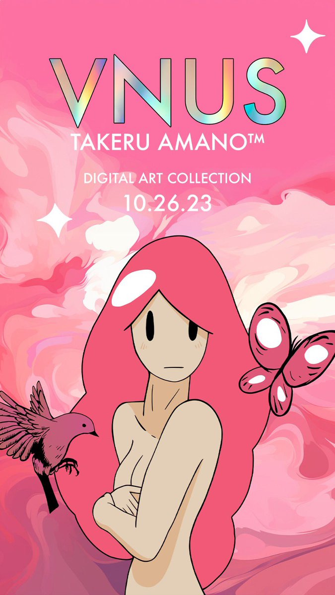 🔔 Only 10 days left, Vnus Lovers!

Prepare for the iconic art legacy by Takeru Amano.

Unlock exclusive limited art editions. 🐱🌸