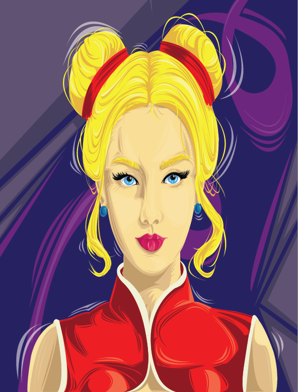 Iskazee's tweet image. I haven't been using vectors since 2020, my first try since then.

#art #digitalart #portrait #vector #Adobeillustrator