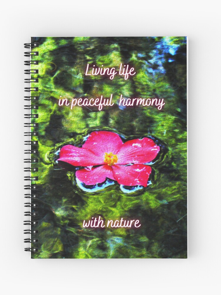 #LifeMotto 

'Living life in peaceful harmony with nature'

Find this #SpiralNotebook here:
redbubble.com/i/notebook/Pin…

#AYearForArt #BuyIntoArt #notebook #journal #journaling #MondayInspiration #giftidea #mindfulness #writing #selfcare #art #artist #nature #naturelover #stationery