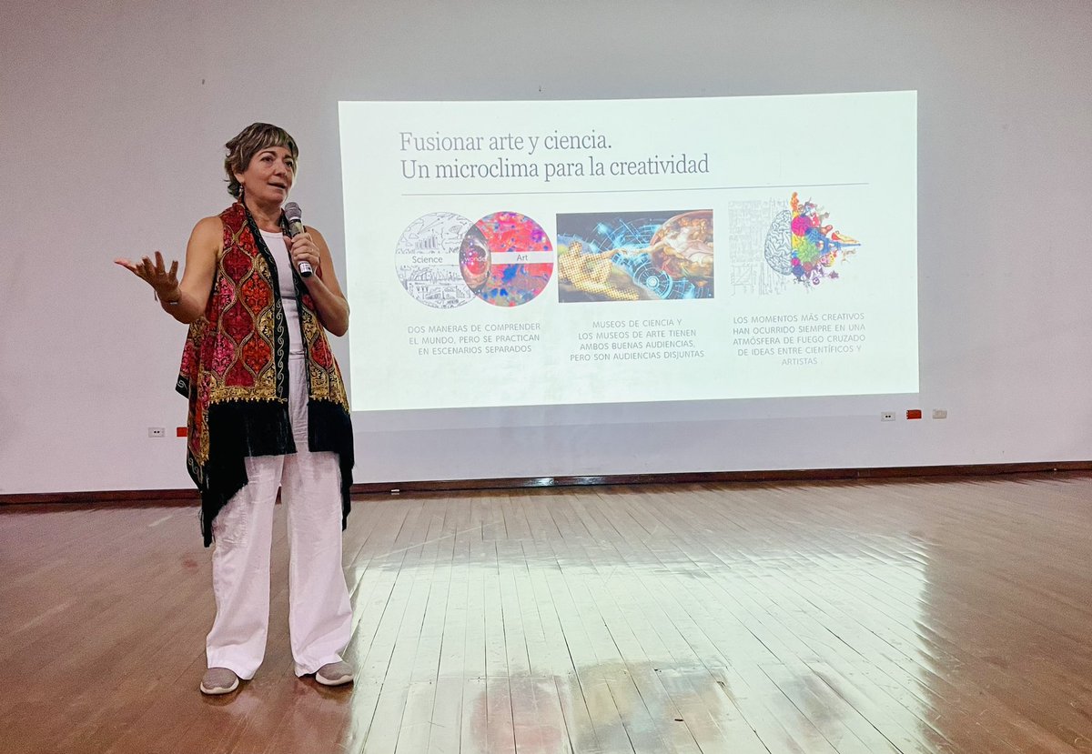 EspolDivulga's tweet photo. 🔝Empieza la residencia ⬇️
“La ciencia de hacer arte🎨, el arte de hacer ciencia🧪” dentro del #FestivalSMOV de #ESPOLCultural @espol a cargo de la investigadora @emmacamarero de @LoyolaAnd 
 
#ESPOLDivulga #ESPOLCultural https://t.co/fMKb1IKdtQ