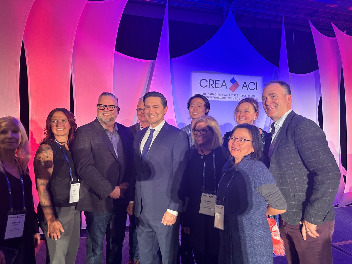CREB®  REALTORS®  meet with Official Opposition Leader Pierre Poilievre at the Canadian Real Estate Association’s PAC Days in Ottawa. #creapac2023