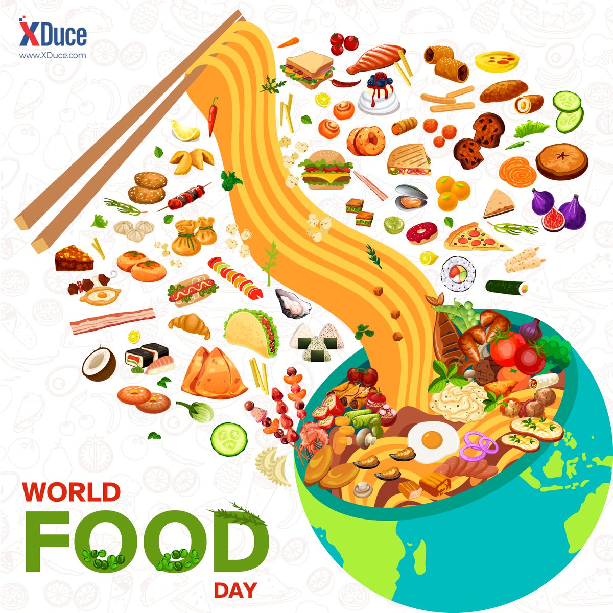 On Food Day, let's be grateful for the farmers, chefs, and all those who make our meals a daily delight. 🙏🍽️ 

#xduce #WorldFoodDay2023 #Gratitude  #FoodDayCelebration #worldcuisine #foodislife #TrendingNow