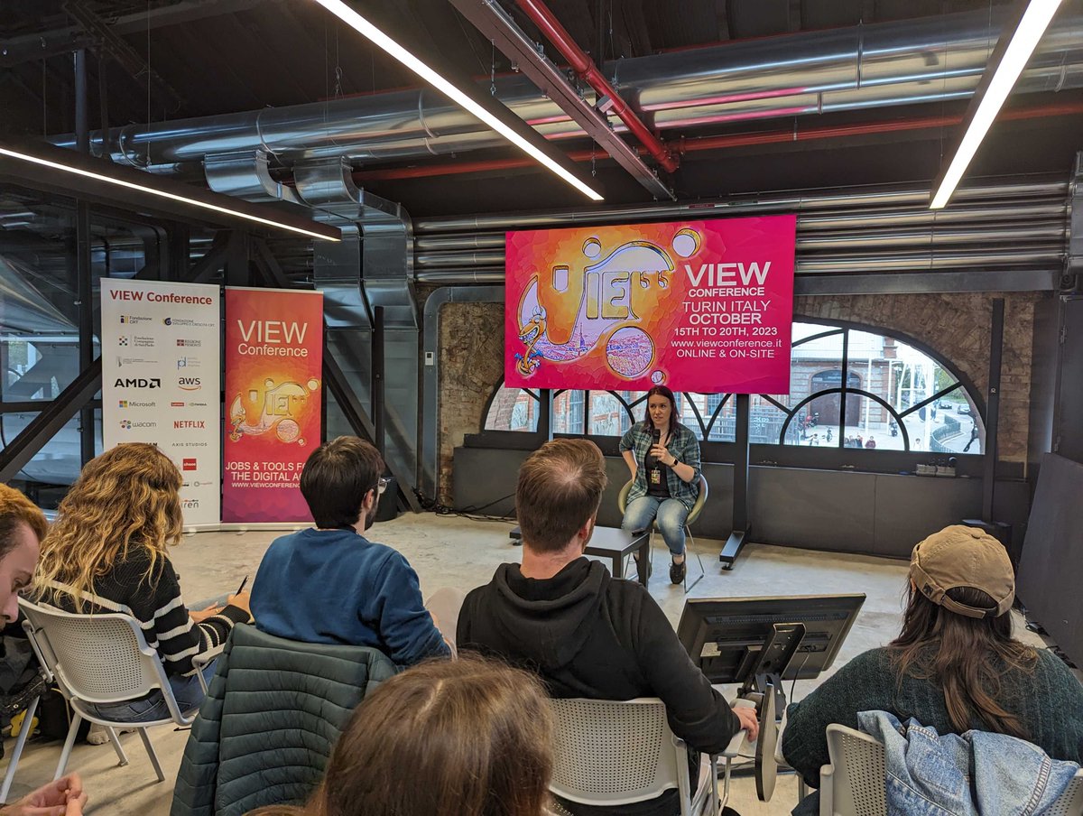axisstudiosgrp's tweet image. We’re back at @VIEW Conference! Kicking off the week we had Head of Characters Amy Ash joining the main stage to share her talk “Getting Under The Skin: Character &amp;amp; Creature Creation”.

#viewconference #viewconference2023 #axisatview #axisstudios #animation #vfx